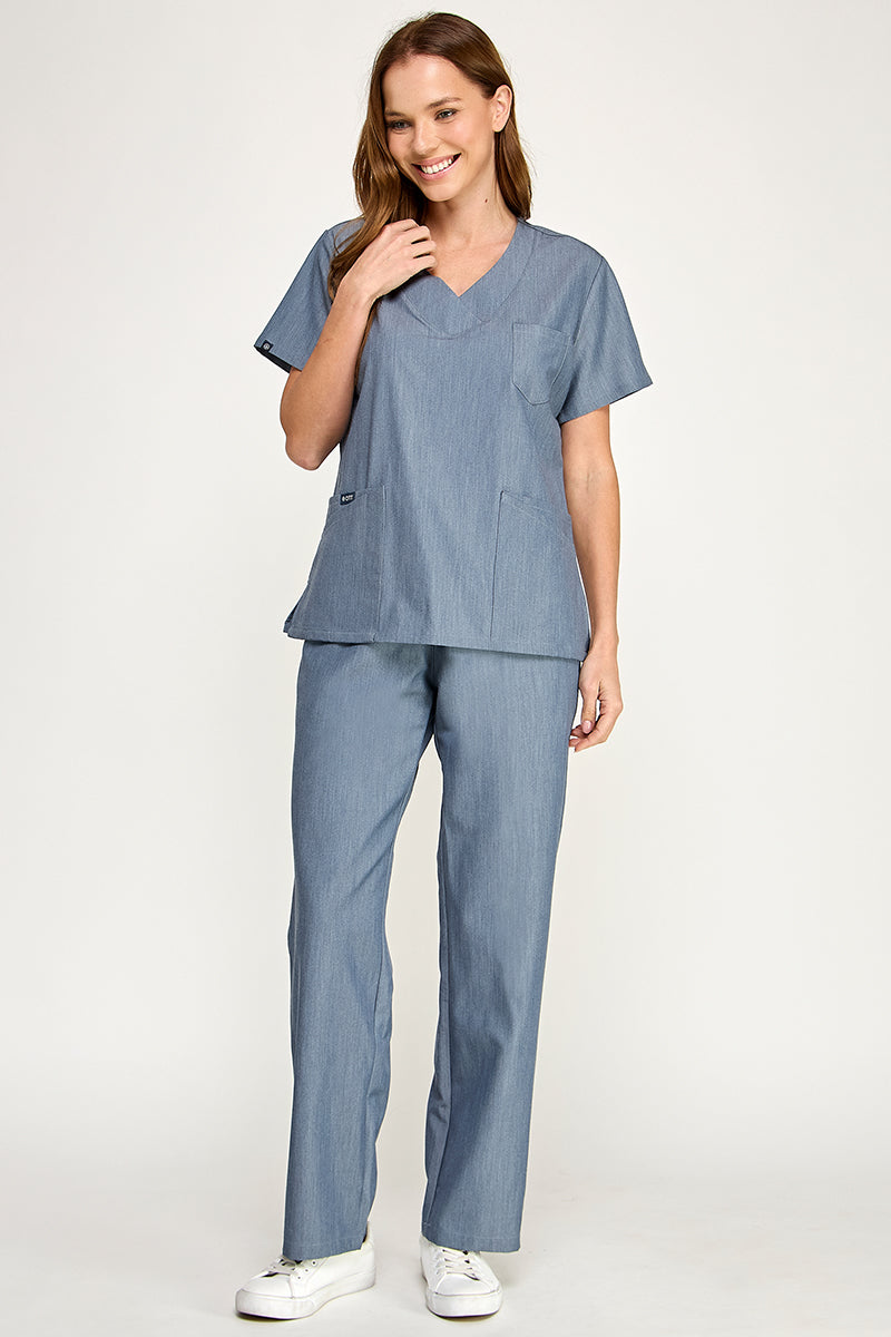 Denim gray straight leg